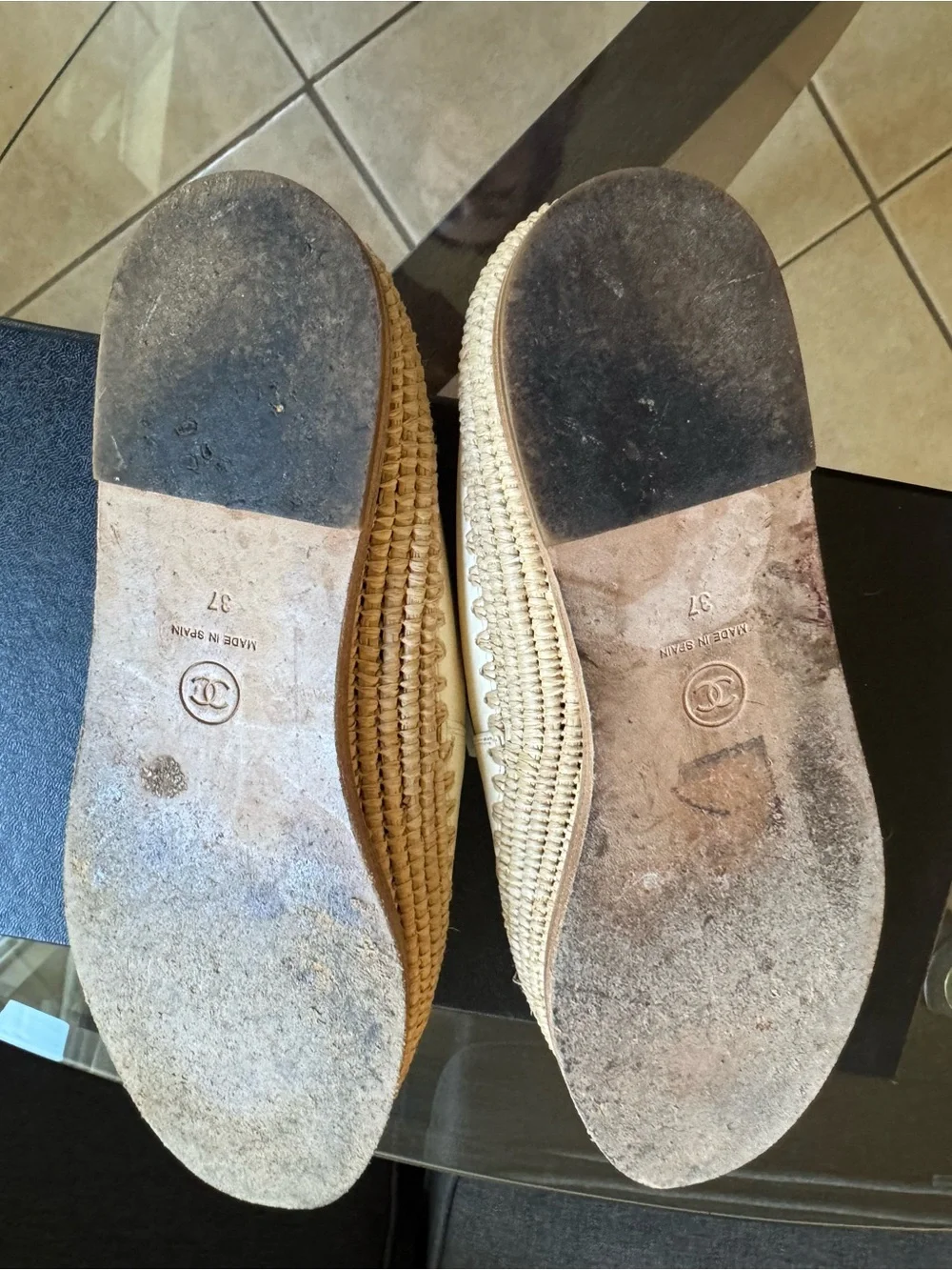 CHANEL CC Raffia Espadrilles - Picture 10 of 12